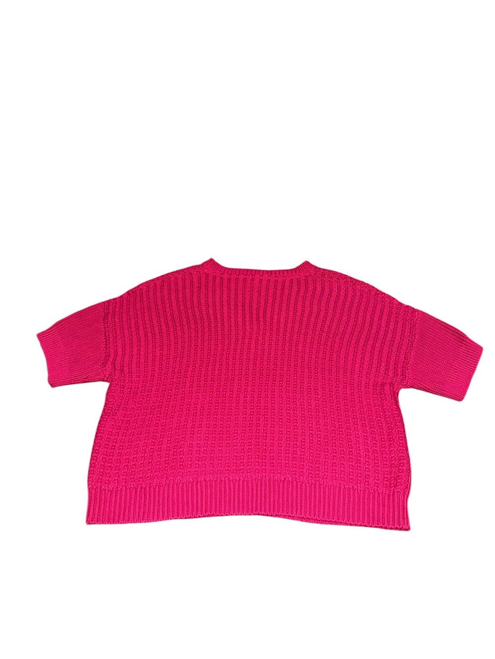 Sundance My Everyday Sweater Sangria Pink Cotton Knit Short Sleeve Large NWT - Picture 11 of 11